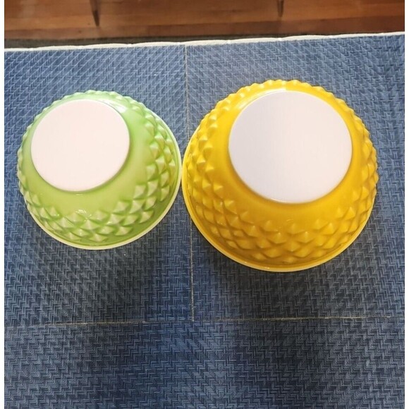 Set of 2 Pineapple Watermelon 3D Heavy Duty Melamine Bowls 8-1/2" and 7-1/4" - Picture 5 of 7